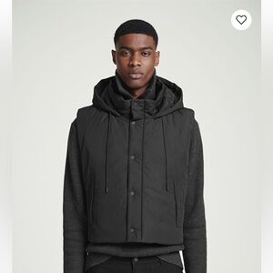 COS Buckled-side padded hood gilet NWOT